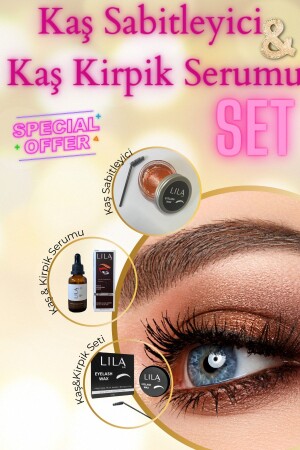 Kaş Sabitleyici Wax - Kaş-kirpik Serum Set - 2