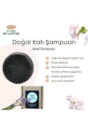 Katı Şampuan (AKTİF KARBONLU) 100 gr Sülfatsız Tuzsuz Vegan - 2