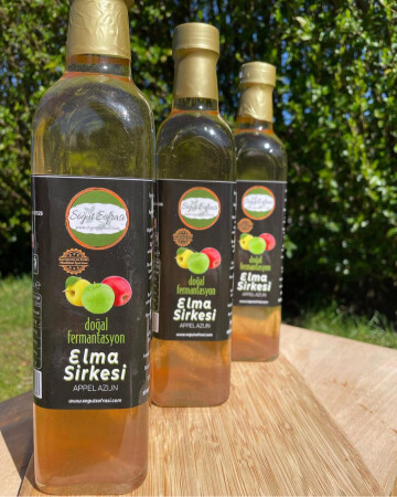 Katkısız Elma Sirkesi - 500ml (Aydın) - Halal