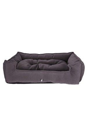 Katzen- und Hundebett, grau, Plus-Bett, 75 x 60 Zähne, nagelfester Stoff - 1