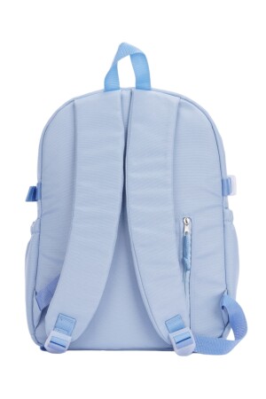 Kawaii Schulrucksack im koreanischen Stil mit Zubehör, Babyblau - 7