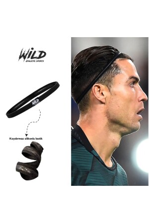 Kaydırmaz Spor Elastik Saç Bandı Tokası Tekli Wildflex - 1