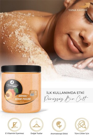 Kayısı Aromalı 800 G. Epilasyon Sonrası Vücut Peelingi Batık & Çilek Bacak Onarıcı - 2