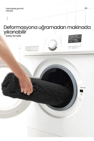 Kaymaz Taban Tekli Post Peluş Banyo Paspası 002643 - 5