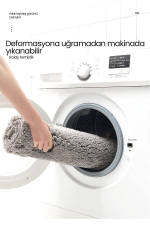 Kaymaz Taban Tekli Post Peluş Banyo Paspası 002643 - 5