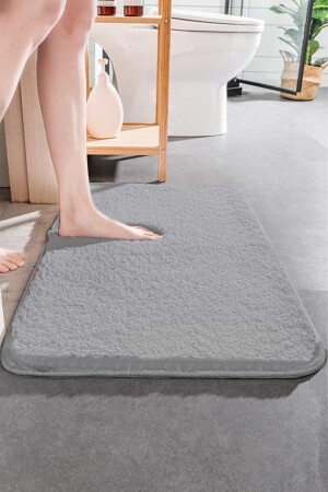 MNZ-Non-Slip Base Single Post Plush حمام المطبخ 002643 - BrillaHome