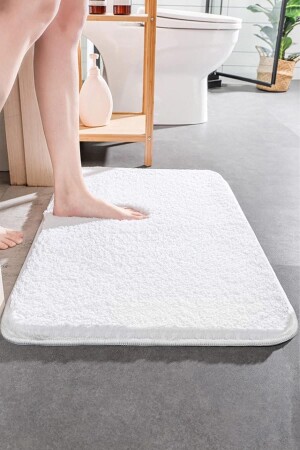 MNZ-Non-Slip Base Single Post Plush حمام المطبخ 002643 - BrillaHome