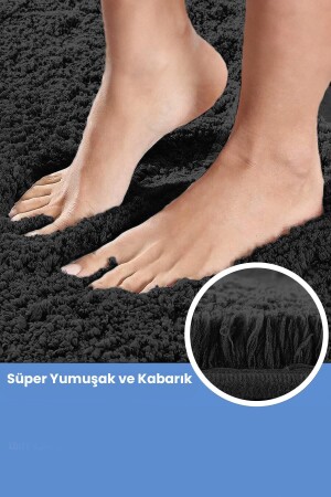 Kaymaz Taban, Tekli Post Peluş Banyo Paspası, Kaymaz Taban 50*80 cm 002751 - 5