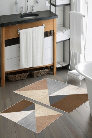 مجموعة غسيل من 2 حمامات حمام حمام مقعد المرحاض مقعد Th0040 - Thalia Home