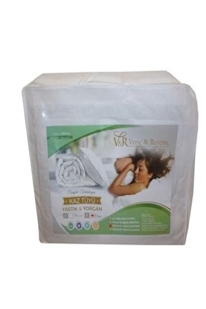 Kaz Tüyü %90 Sırt Battal Boy 215*235 - Verse & Reverse