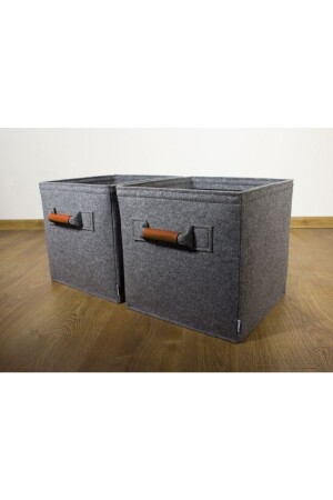 Keçeden- Deri Kulplu Dolap Düzenleyici - Taalu