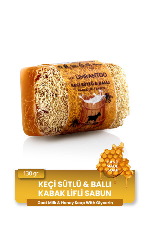 Keçi Sütlü Ve Ballı Kabak Lifli Doğal Sabun 130g - MRS.UMRANTOO