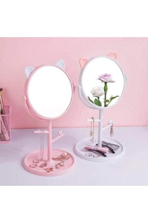 Kedi Kulaklı Masa Üstü Askılıklı Makyaj Aynası - 1