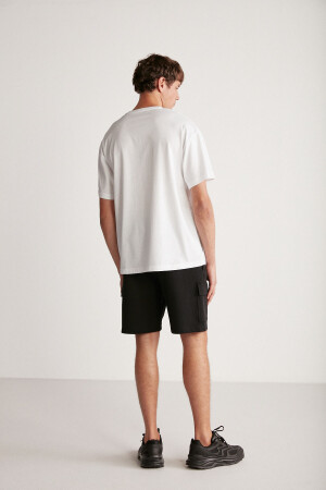 Keıth Oversize Beyaz Tekli T-shirt KEITH01042023 - 6