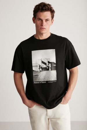 Keıth Oversize Siyah Tekli T-shirt KEITH01042023 - 2