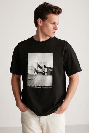 Keıth Oversize Siyah Tekli T-shirt KEITH01042023 - 1