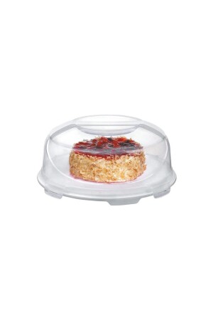 وعاء كعك MNZ وعاء كعك مع غطاء قفل وعاء كعك 7 عُدّاء كريم 0284 - Üçsan Plastik