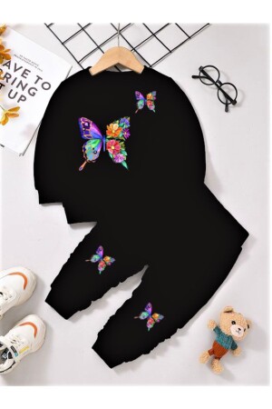 MNZ-Butterfly طباعة الأطفال اثنين من الأسلاك أسفل أعلى مجموعة شتاء 2 سنوات / 14 سنوات TYC00751459723 - npLStore