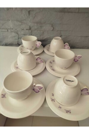Kelebek Tee-Nescafe-Tassen-Set 12-teilig für 6 Personen Klbk1 - 2