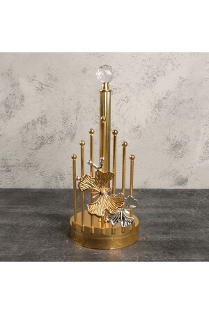 Kelebekli Metal Kağıt Havluluk Altın Gold Ev Dekorasyon - Leila