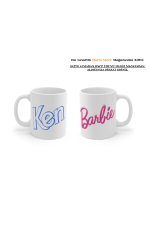 Ken&Barbie Spezialdesign, digital bedruckt, waschbare Tasse in HD-Qualität (2 Stück werden versendet) marisbardak8911 - 2