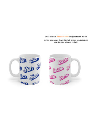 Ken&Barbie Spezielles Design, digital bedruckt, waschbare Tasse in HD-Qualität (2 Stück) marisbardak8786 - 3