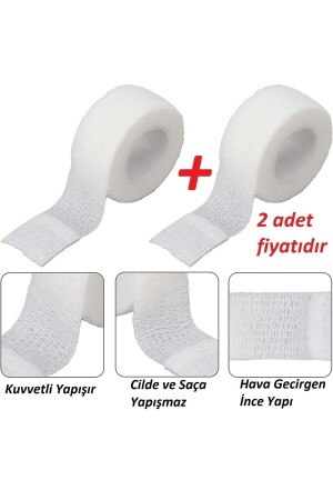 Kendine yapışan bandaj 2-5 Cm X 4-5 M koban beyaz X 2 Adet - 1