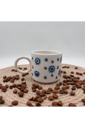 Keramiktasse mit Evil Eye Perlen 40 - 2