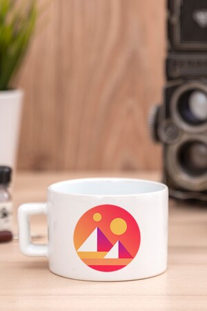 Keramiktasse mit Mana Decentraland Coin Logo - 1