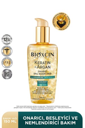 Keratin Argan Besleyici Onarıcı Saç Bakım Yağı 150 ml - Yıpranmış ve Hassas Saçlar - 2