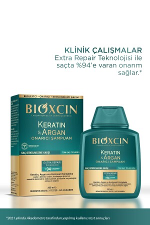 Keratin & Argan Onarıcı Bakım Şampuan 300 ml - Yıpranmış ve Hassas Saçlar - 6