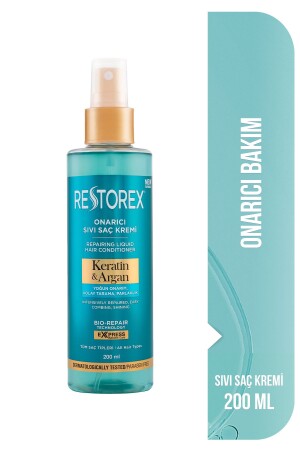 Keratin & Argan Onarıcı Sıvı Saç Bakım Kremi 200 Ml - Yıpranmış Ve Hasar Görmüş Saçlar - 2