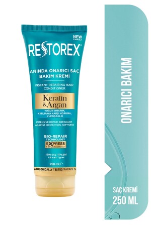 Keratin & Argan Repair Haarpflegecreme 250 ml – Geschädigtes und geschädigtes Haar - 1