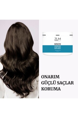 Keratin Argan Revitalisierende-feuchtigkeitsspendende Intensiv-Haarpflegemaske für geschädigtes Haar - 4