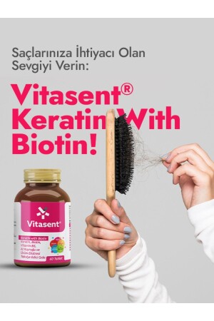 Keratin- Biotin- Vit B5- At Kuyruğu Ve Üzüm Ekstresi 60 Tablet ( : 12.2026 ) - 5