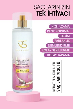 Keratin Kolajen Saç Bakım Sütü 200 ml RS001 - 3