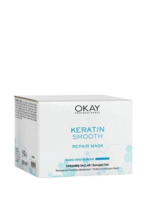 Keratin Smooth Repairing und Protective Hair Care Mask Megaboy 500 ml - 1