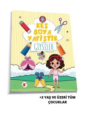 Kes Boya Yapıştır Giysiler Kitabı - Çocuk Akademi