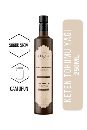 Keten Tohumu Yağı %100 Doğal Soğuk Sıkım 250ML Yağ - 1