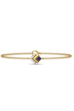 Kettenarmband Princess Cut 0. 32 Karat Efeu - 2