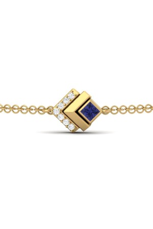 Kettenarmband Princess Cut 0. 32 Karat Efeu - 4