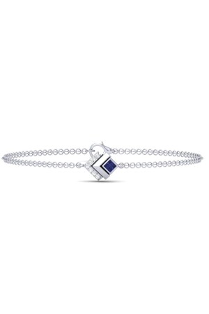 Kettenarmband Princess Cut 0. 32 Karat Efeu - 2