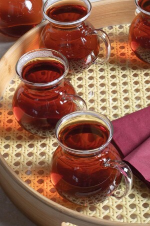 Keyfi Ala Borosilikat 6'lı Çay Bardağı - 5