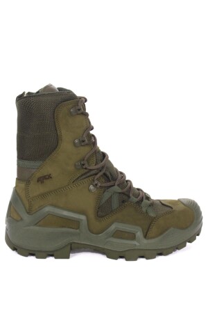 Khakifarbene Militärstiefel mit Reißverschluss - 1