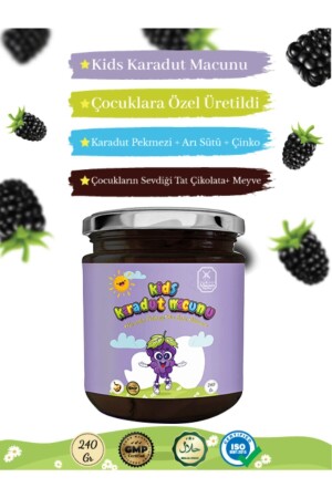 Kids Çocuk Macunu - Arı Sütü- Propolis-karadut Pekmezi- Bal Ve Vitamin Katkılı Kakaolumeyveli Macun - 4