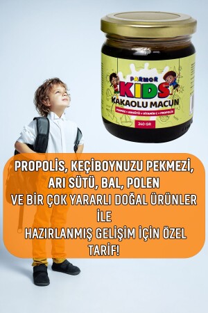 Kids Çocuklar Için Özel - Arı Sütü- Pekmez- Bal Ve Vitamin Katkılı Kakaolu Macun - 5