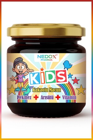 Kids Çocuklar Için Özel - Arı Sütü, Pekmez, Bal Ve Vitamin Katkılı Kakaolu Macun NDXKDS - 2