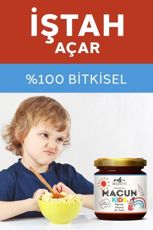 Kids Çocuklar Için Özel Kakaolu- Arı Sütlü- Vitaminli- Iştah Açıcı- Kilo-aldırıcı- Macun - 3