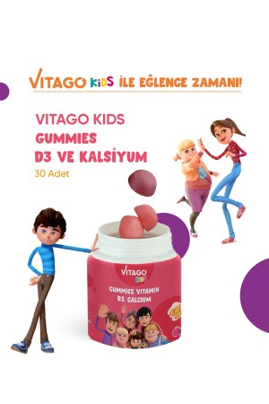 Kids Gummies 30 Stück Kaugummi-Gel mit Vitamin D3 und Kalzium 8683242261051 - 7