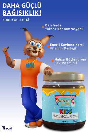 Kids-boy Uzatıcı-vitamin C-bağışıklık Güçlendirici-arı Sütü-bal-polen 240 gr WINHONC1x240 - 5